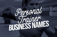 Personal Trainer Business Name Ideas created with Zarla