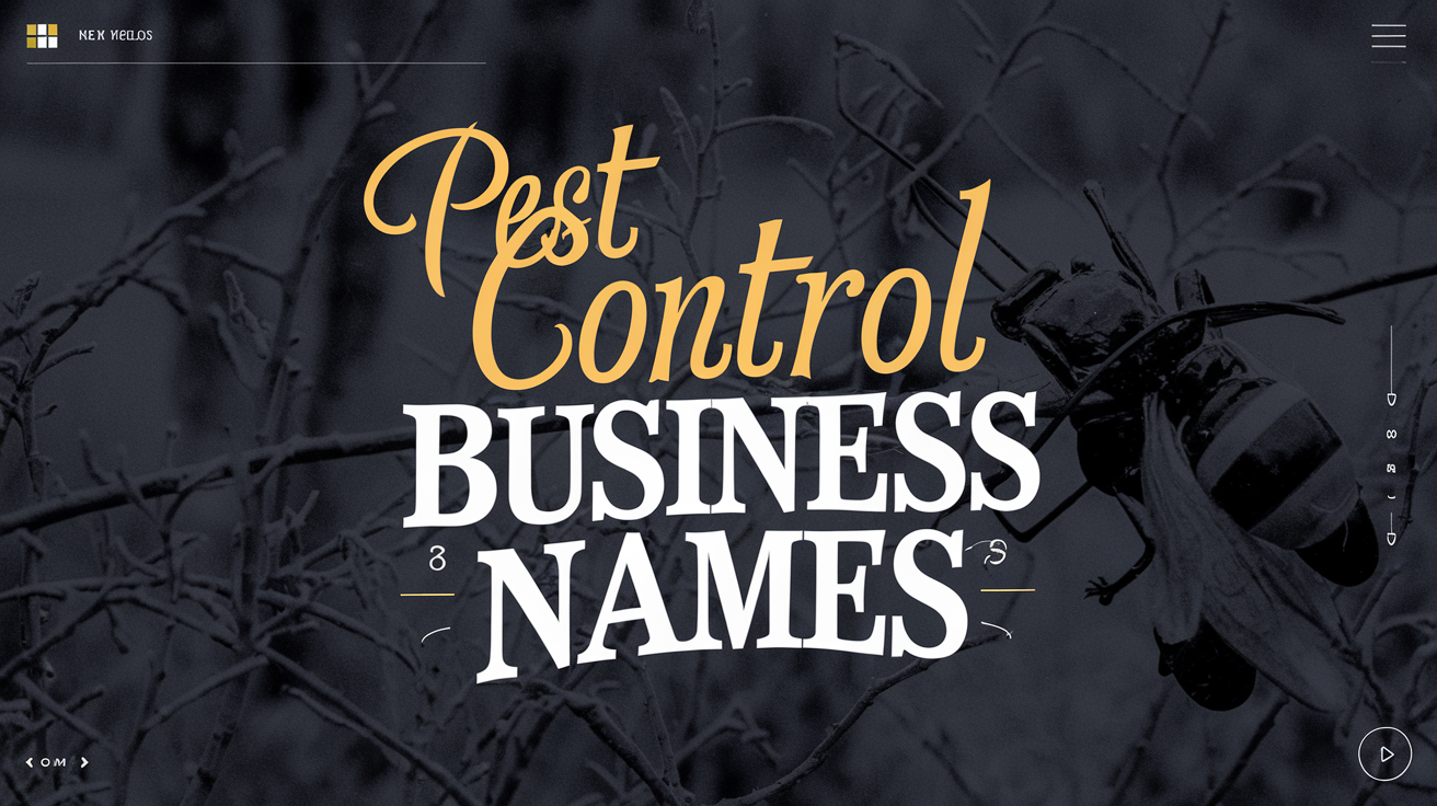 Pest control business name ideas created with Zarla