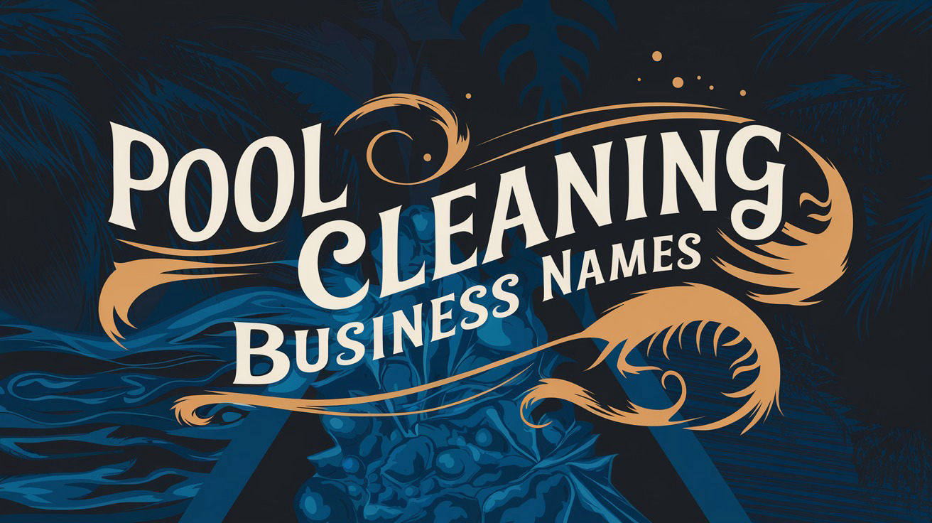 Pool Cleaning Business Name Ideas created with Zarla