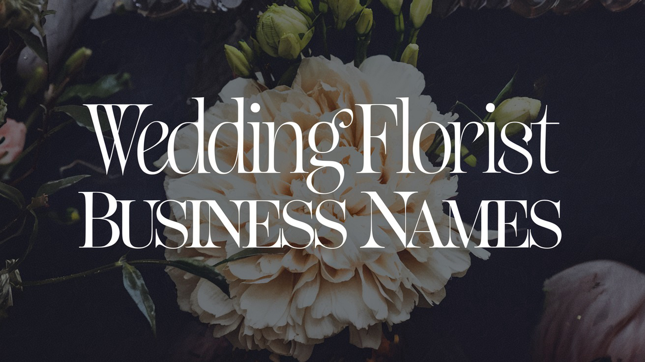 Wedding Florist Business Name Ideas created with Zarla