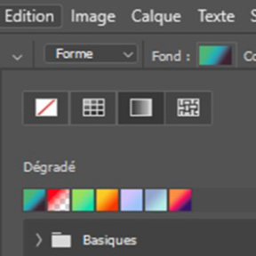 Établissez la couleur du fond.
