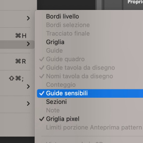 Abilita le Guide sensibili.