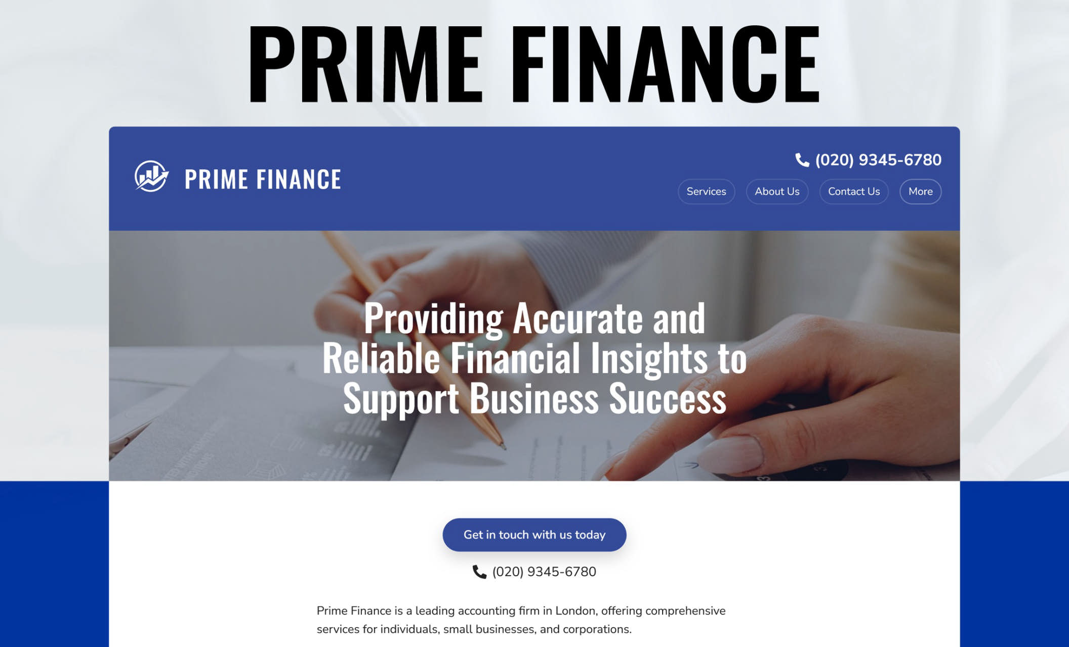 Free accounting website templates for financial service providers