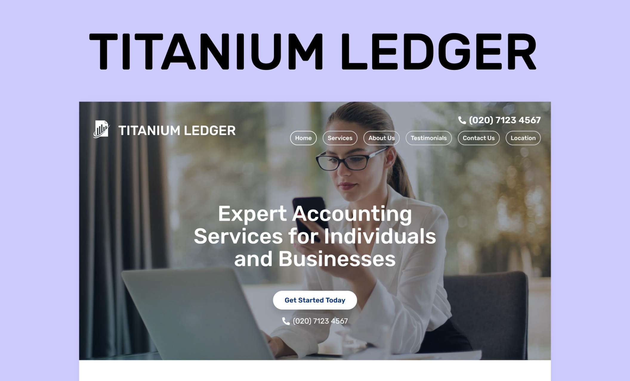 Free accounting website templates for financial service providers