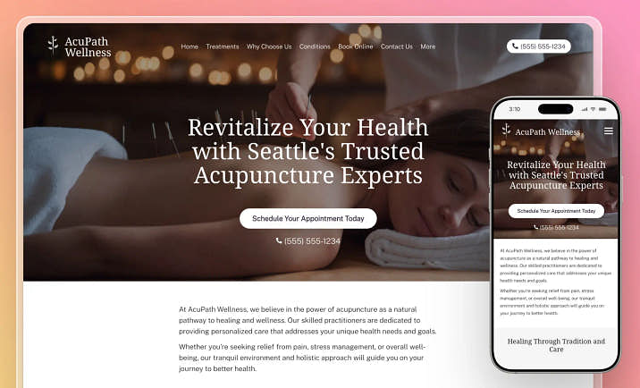 Acupuncture Website Builder