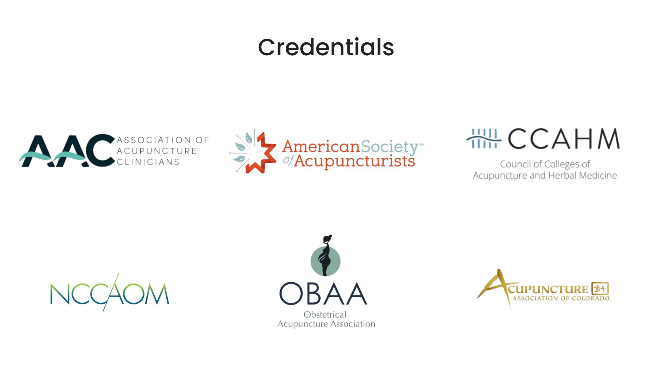 AcuViva's website displaying company's credentials