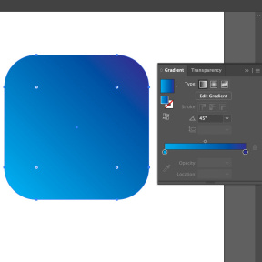 Agrega sombras al degradado.