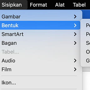 Tambahkan bentuk background logo Anda.