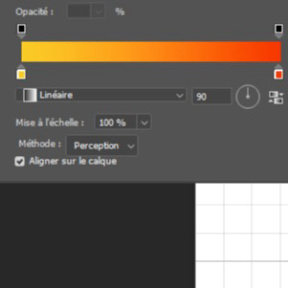 Affinez le dégradé.