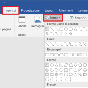 Aggiungi la forma per lo sfondo del tuo logo.
