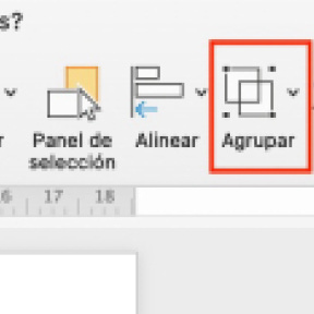 Agrupa los elementos.