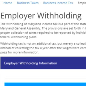 Apply for an employer's withholding tax account.