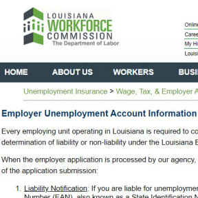 Apply for an unemployment tax account.
