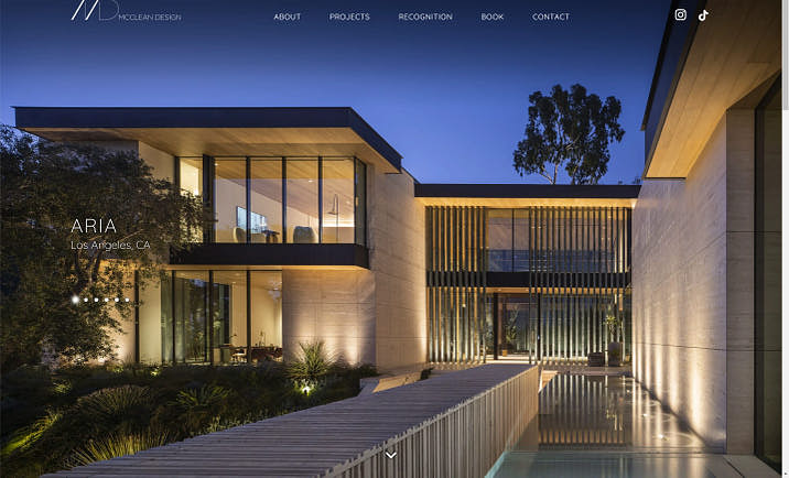 An example of an architect website.