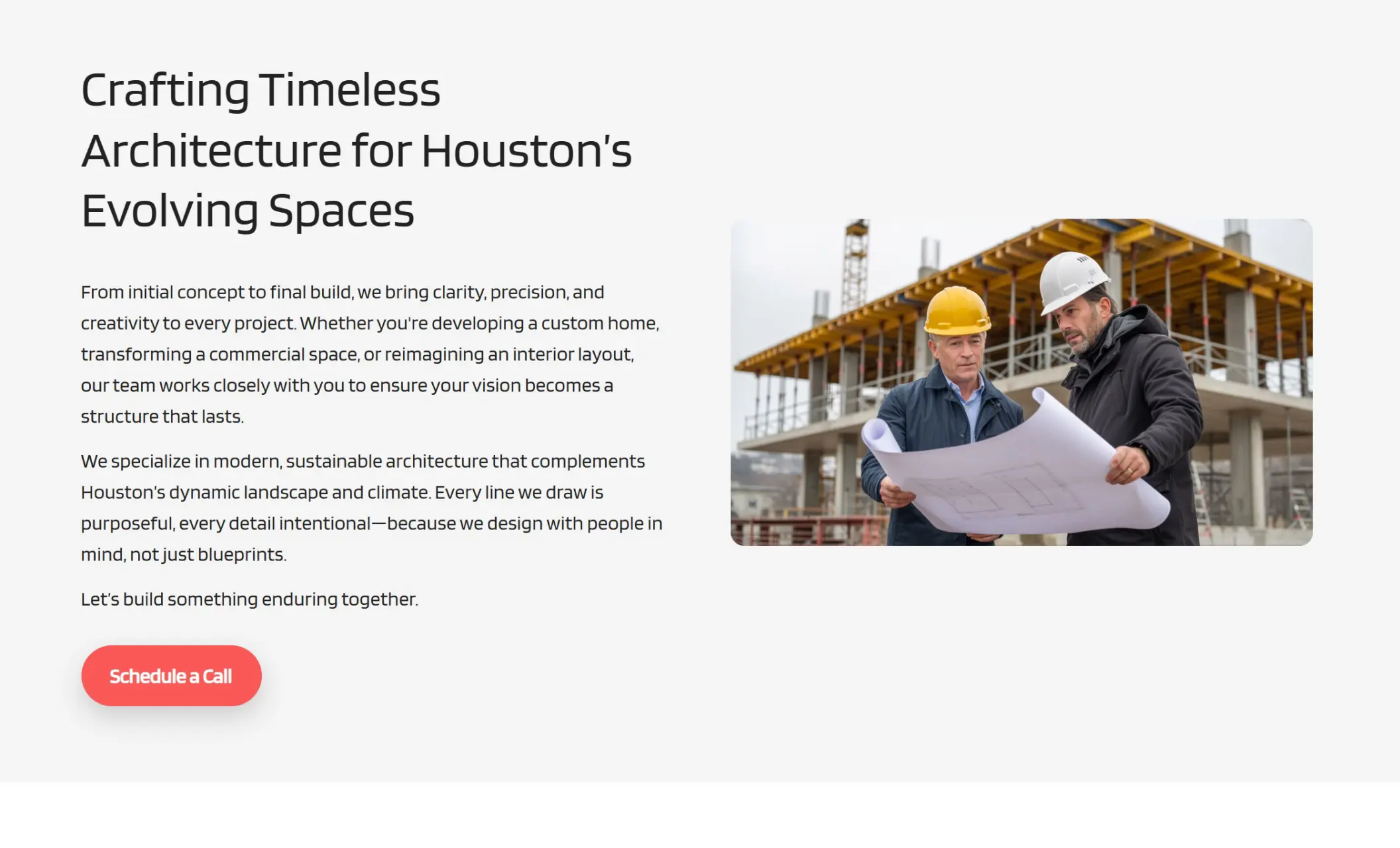 Axis Formworks' website displaying a book now section