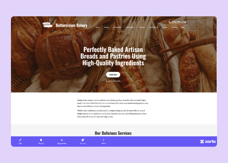 Screenshot of Zarla Editor's UI for selecting fonts and color palettes and uploading custom images