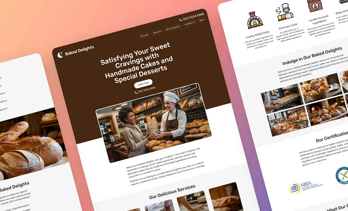 Bakery Website Builder