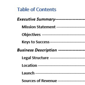 Include all the essential elements in your business plan.