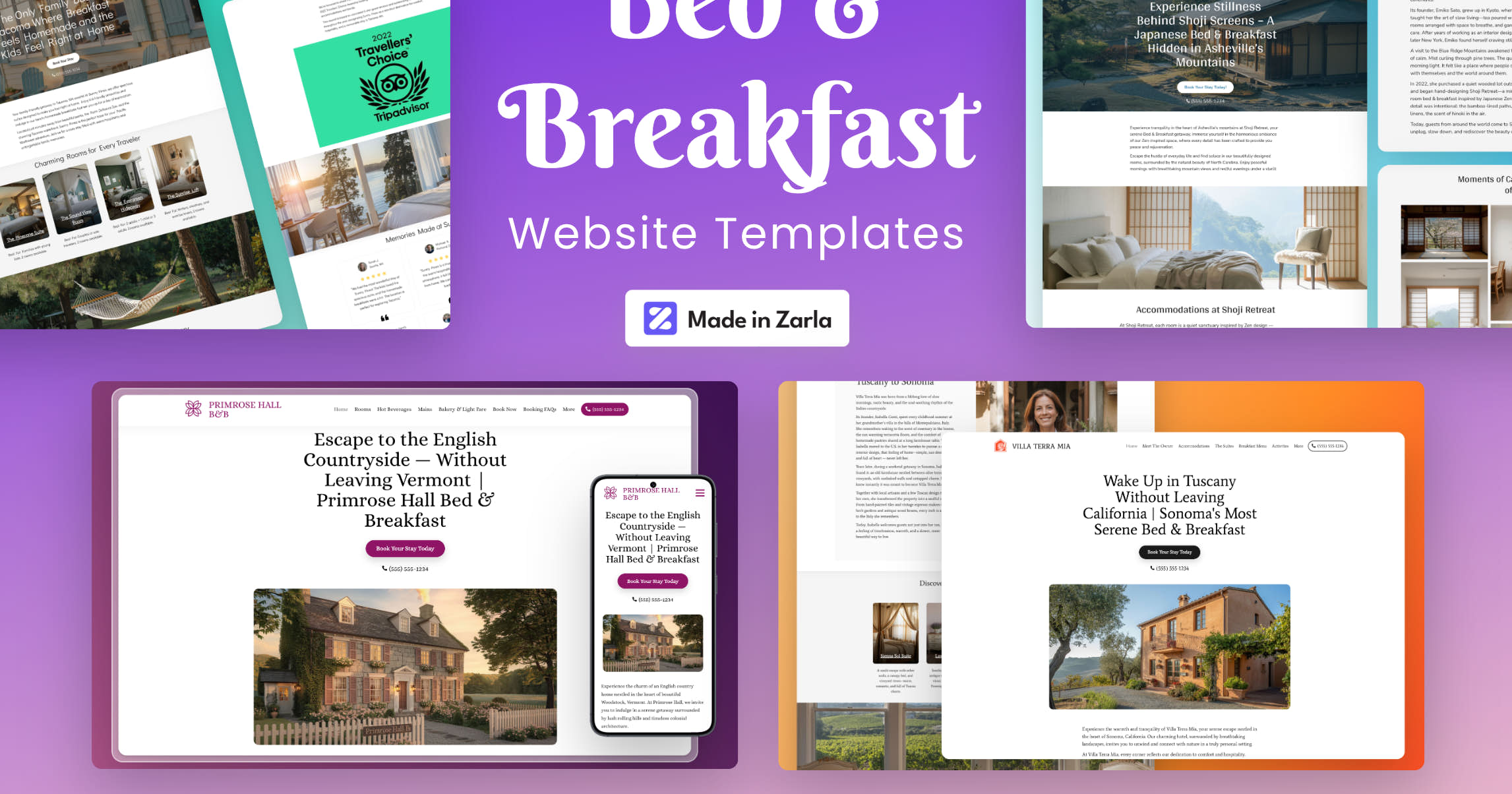 Best Website Templates for Bed & Breakfasts 2025 Free & Customizable
