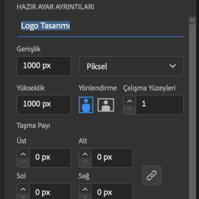 Bir tuval oluşturun.