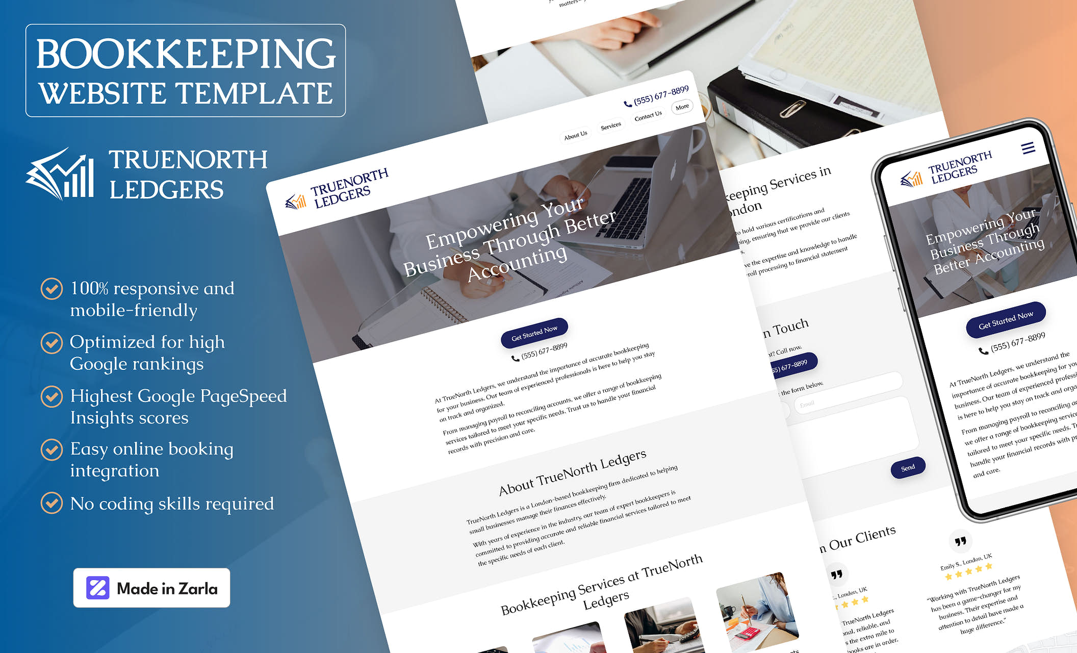 Bookkeeping Website Templates Free Designs to Build Your Site Zarla