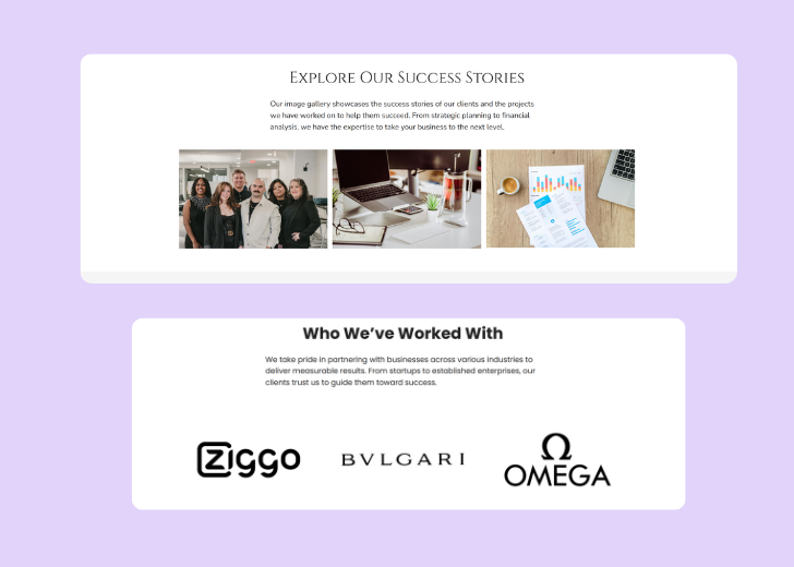 Gallery section titled 'Explore Our Stunning Home Remodeling Projects' with a gallery of 6 images of wooden-themed interior design in a masonry grid layout