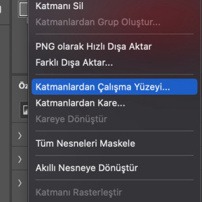 Çalışma yüzeyleri ayarlayın.