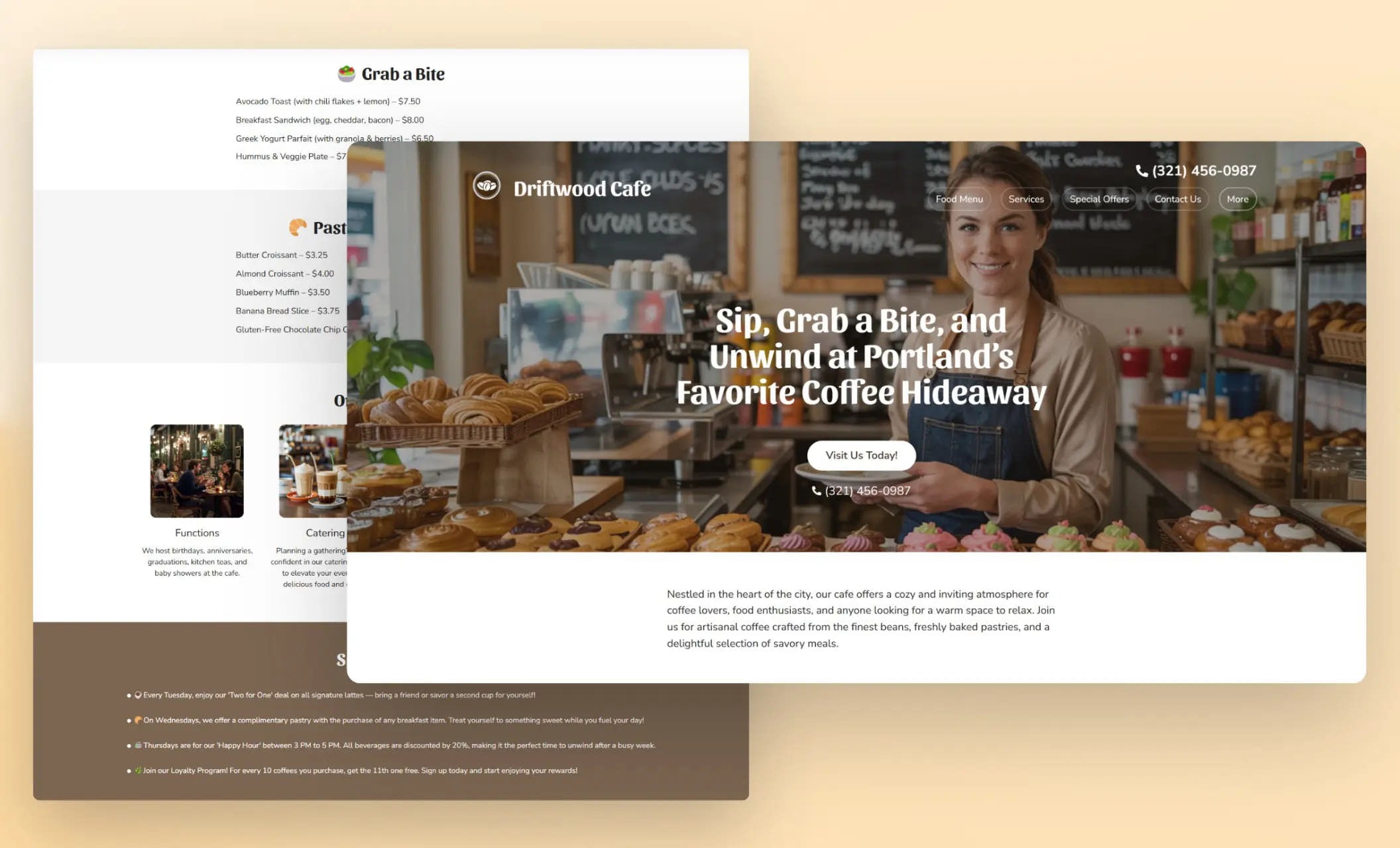 Best Café Website Templates Custom Designs for Coffee Shops Zarla