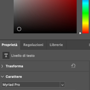 Cambia il colore del testo.