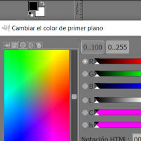 Cambia los colores del degradado.