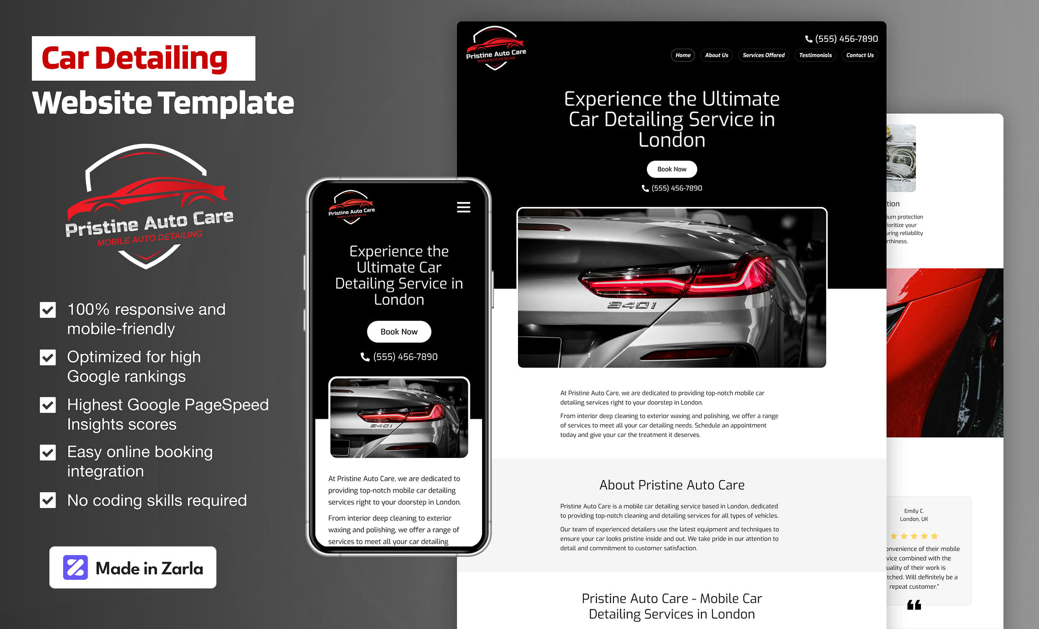 Image 6 for Auto Detailing Website Templates
