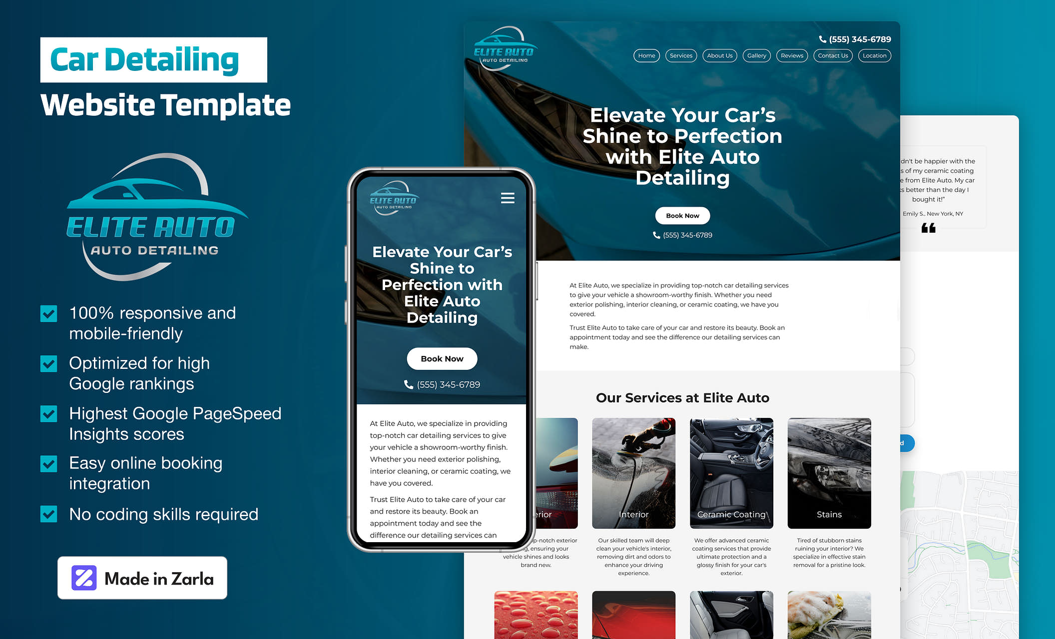 Image 12 for Auto Detailing Website Templates