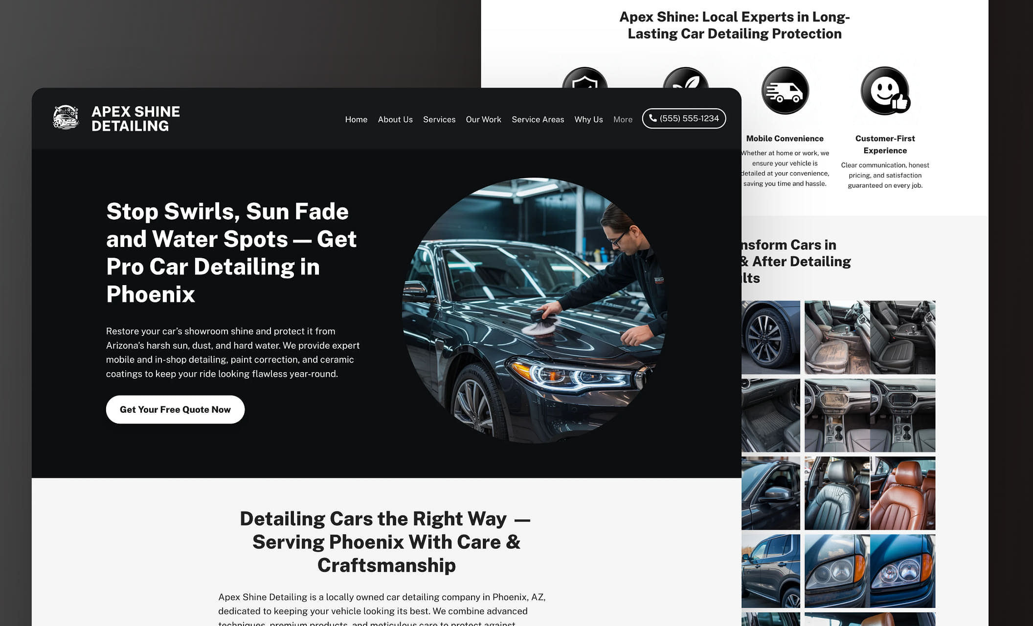 Image 9 for Auto Detailing Website Templates