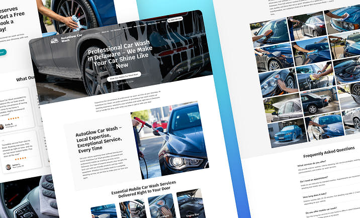 Car Wash Website Builder