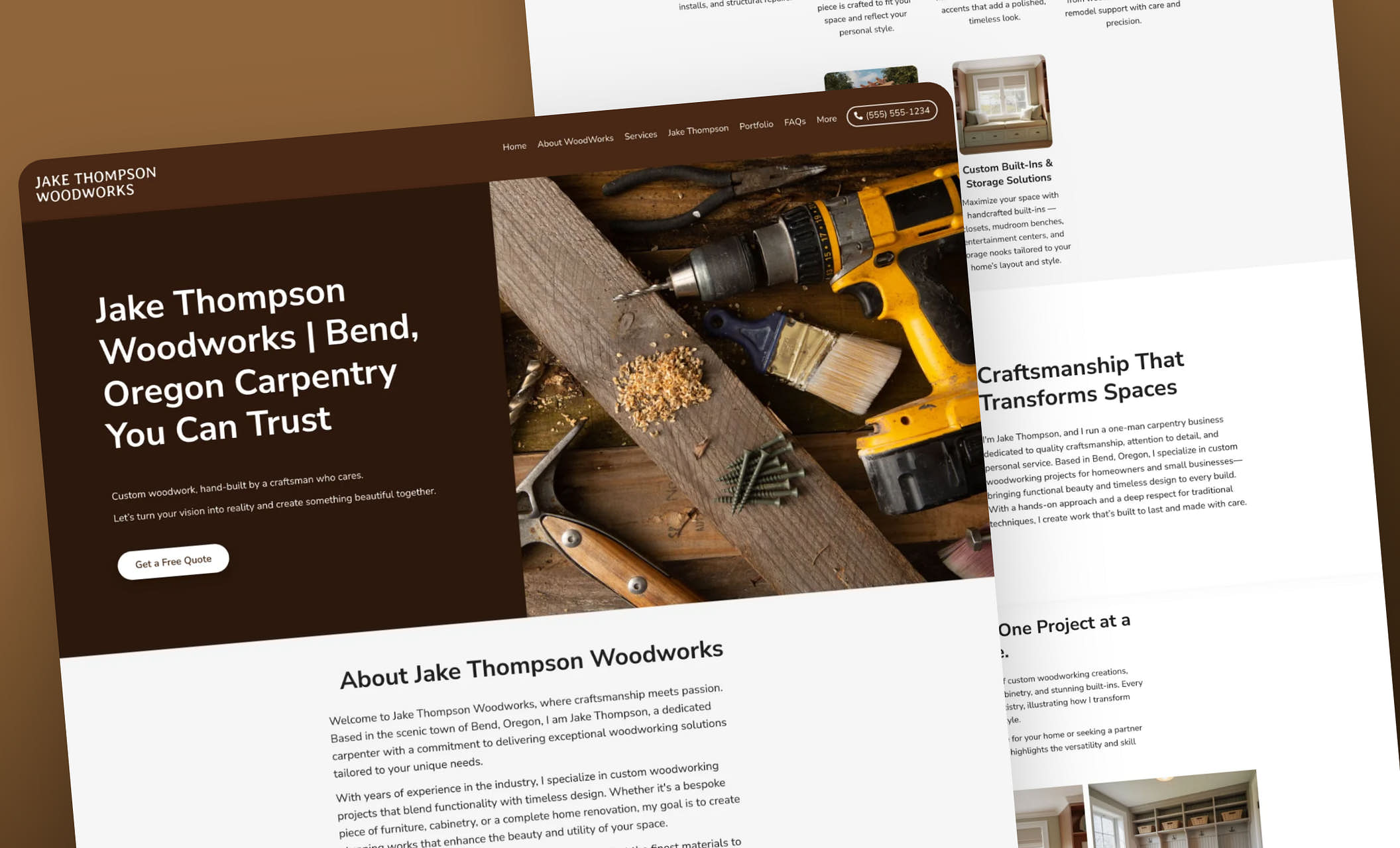 Best Carpentry & Woodworking Website Templates Zarla Website Designs