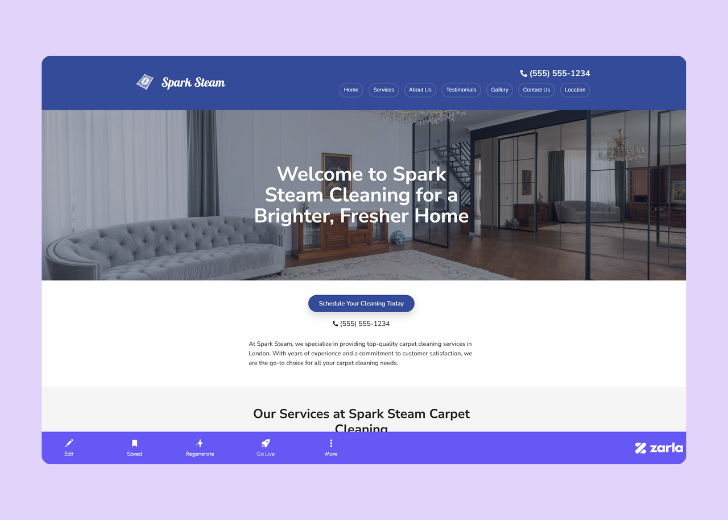 Screenshot of Zarla Editor's UI for selecting fonts and color palettes and uploading custom images
