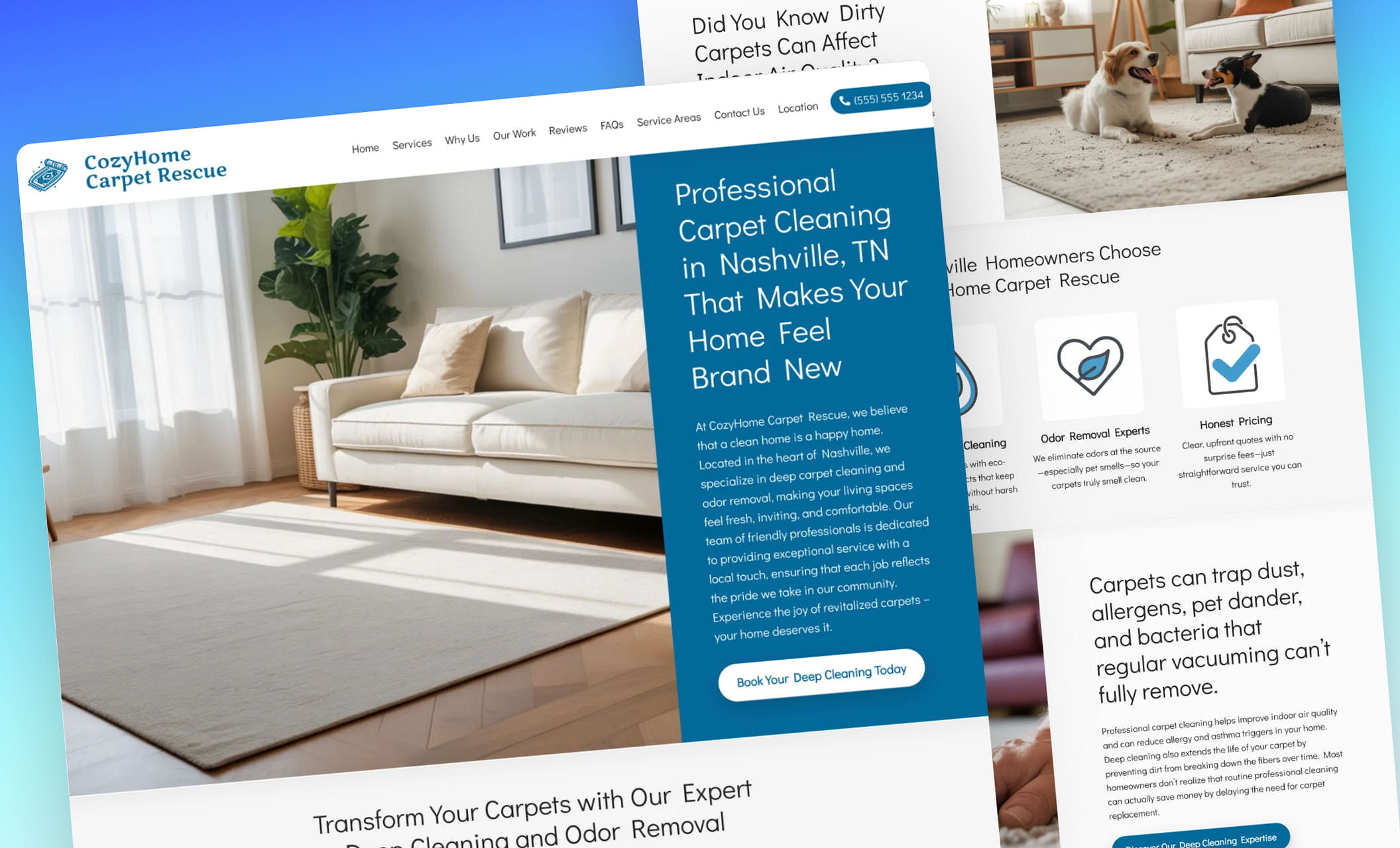 Carpet Cleaning Website Templates Free, Professional Designs for Cleaners