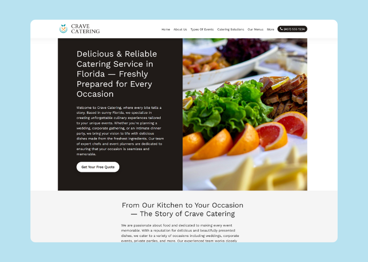 Revive Detailing landing page with the tagline 'Elevate the appearance and condition of your vehicle with Revive Detailing' with a picture of a shiny red car