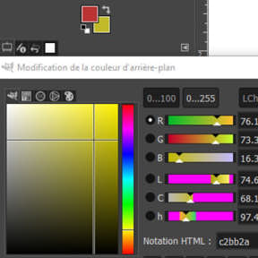 Changez les couleurs du dégradé.
