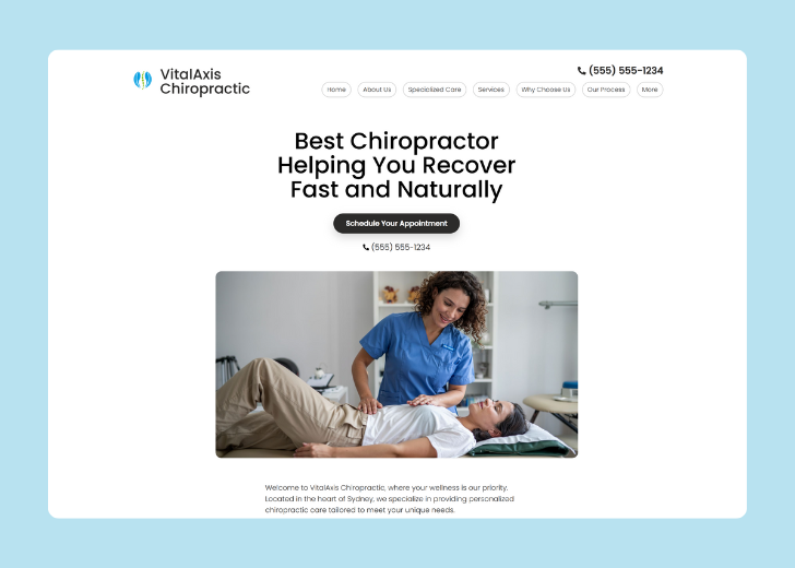 Revive Detailing landing page with the tagline 'Elevate the appearance and condition of your vehicle with Revive Detailing' with a picture of a shiny red car