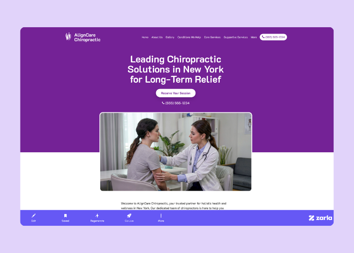 Screenshot of Zarla Editor's UI for selecting fonts and color palettes and uploading custom images