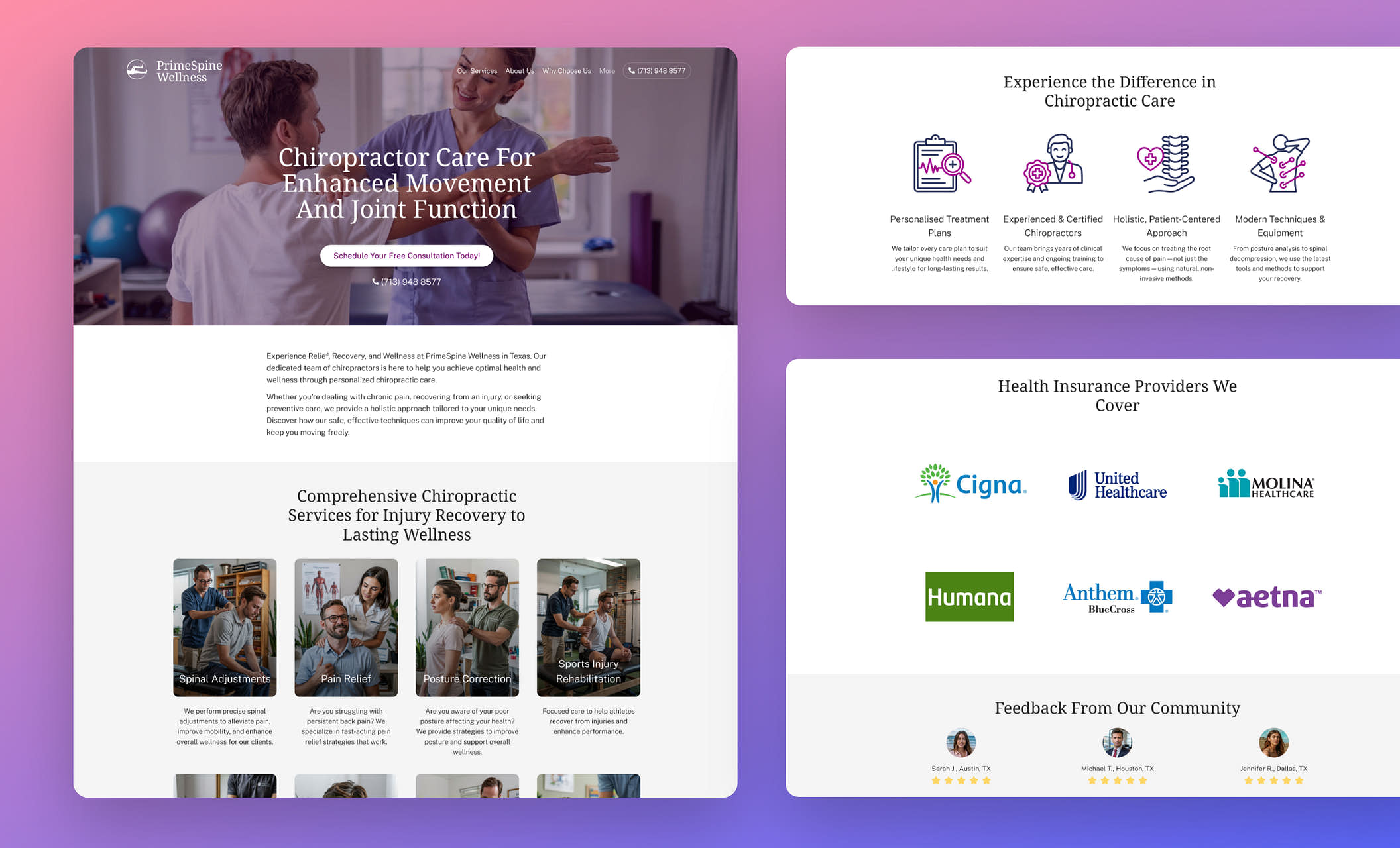 Best Chiropractor Website Templates Custom Designs Zarla