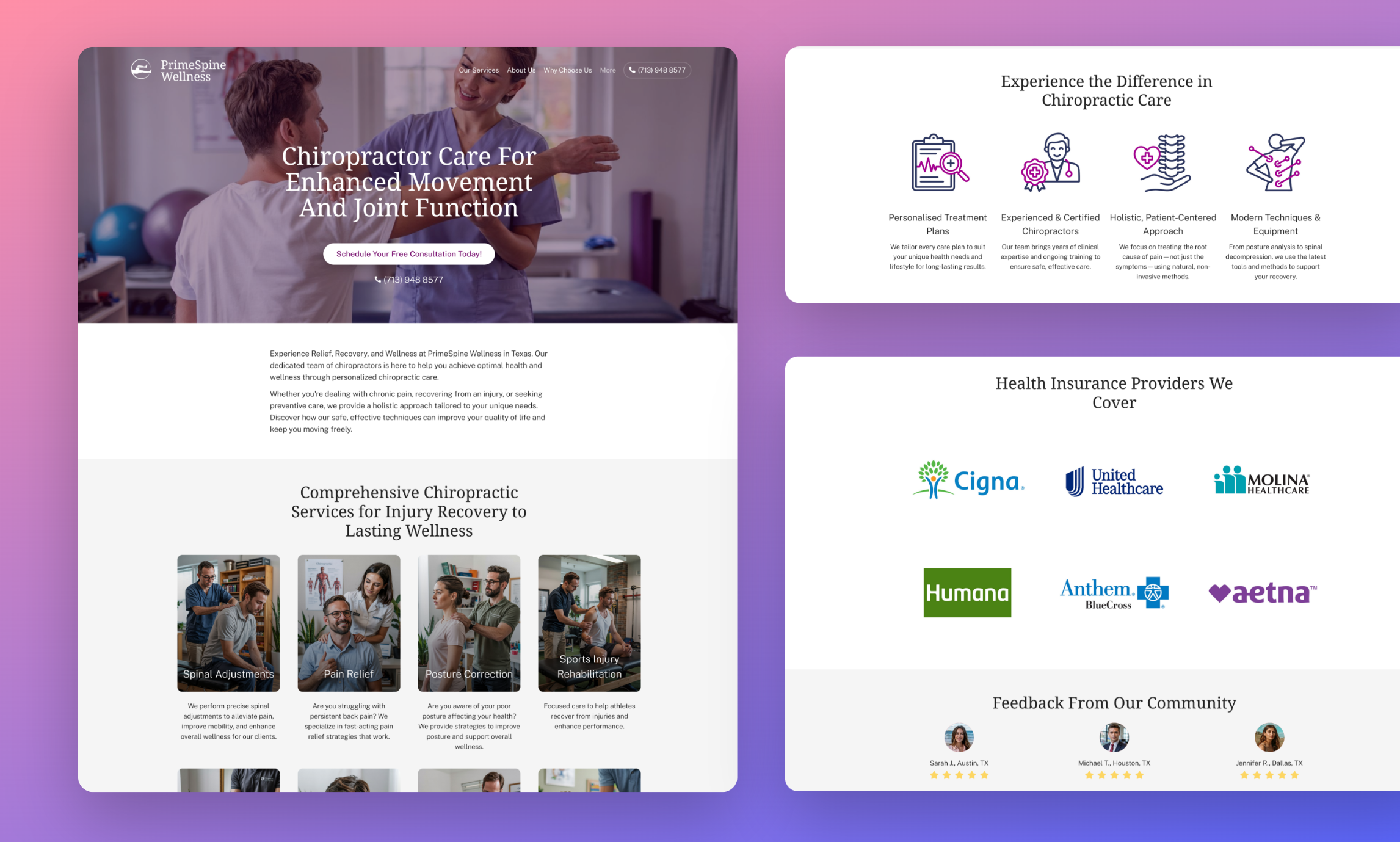 Chiropractor Website Builder