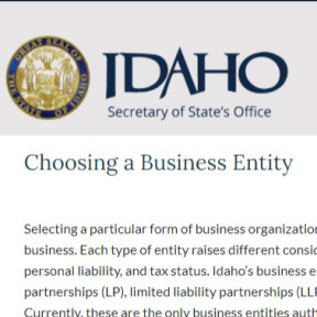 Review Idaho formation options.