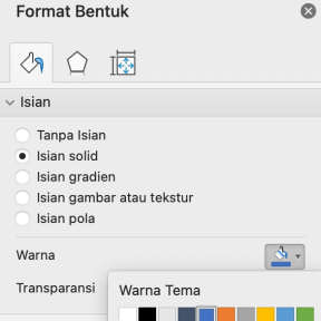 Pilih warna background Anda.