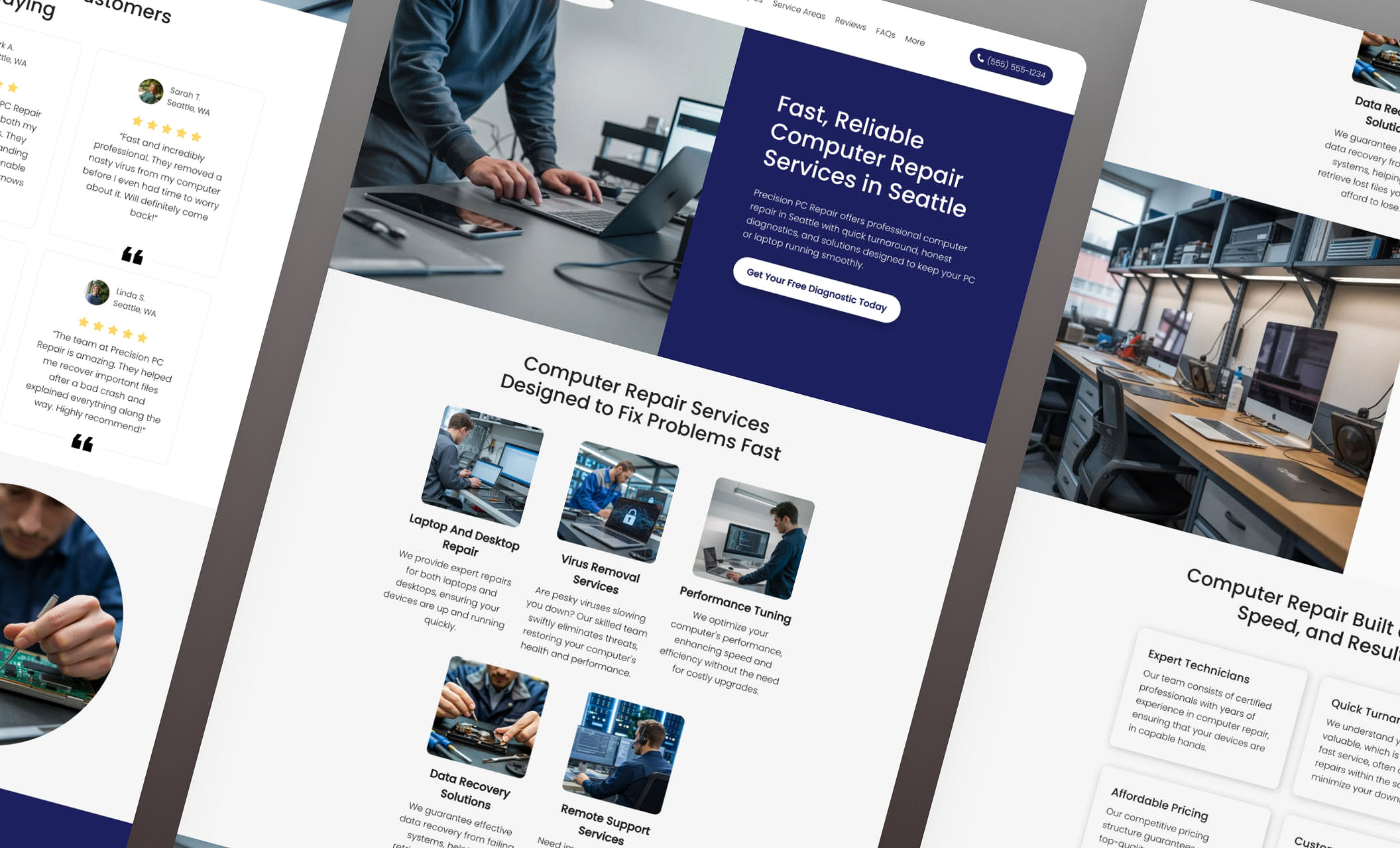 Website Templates for Computer Repair Services Zarla