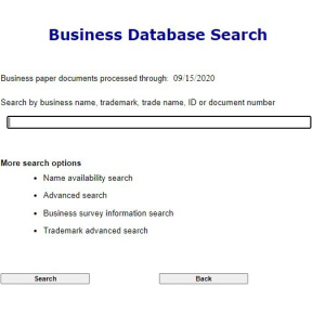 Conduct a business database search.