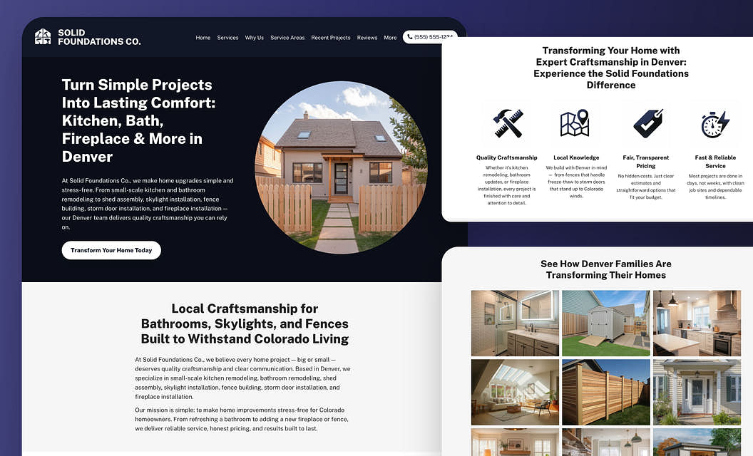 Solid Foundations Co. - Construction Website Template