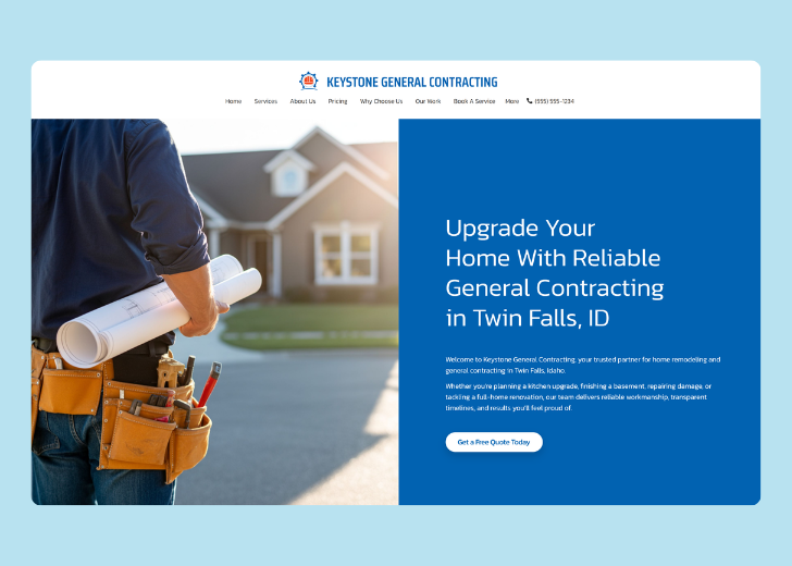 Revive Detailing landing page with the tagline 'Elevate the appearance and condition of your vehicle with Revive Detailing' with a picture of a shiny red car