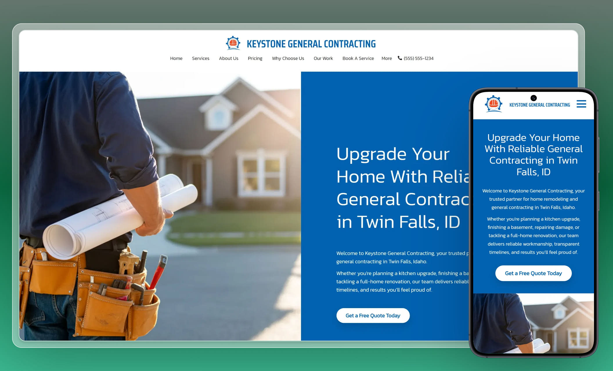 Best General Contractor Website Templates | Renovation & Remodeling ...